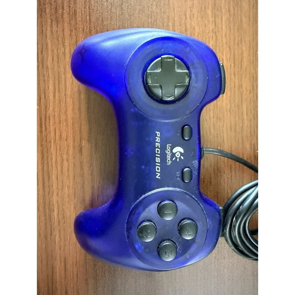Logitech Precision (Model G-UG15) Blue Wired USB Video Game Controller